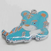 Zinc Alloy Enamel Pendant, Tiger 29x22mm, Sold by PC