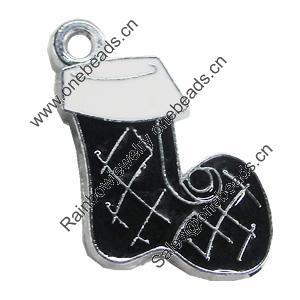 Zinc Alloy Enamel Pendant, 20x22mm, Sold by PC