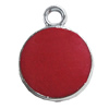 Zinc Alloy Enamel Pendant, Flat Round 17x22mm, Sold by PC