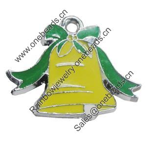 Zinc Alloy Enamel Pendant, 27x23mm, Sold by PC