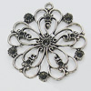 Pendant, Zinc Alloy Jewelry Findings, 44x50mm, Sold by PC