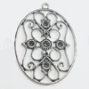 Pendant, Zinc Alloy Jewelry Findings, 40x55mm, Sold by PC