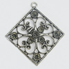 Pendant, Zinc Alloy Jewelry Findings, 47x51mm, Sold by PC