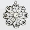 Pendant, Zinc Alloy Jewelry Findings, 45x51mm, Sold by PC