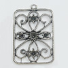 Pendant, Zinc Alloy Jewelry Findings, 32x49mm, Sold by PC