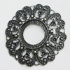 Zinc Alloy Pendant Settings, Outside diameter:42mm Interior diameter:19mm, Sold by PC