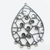 Pendant, Zinc Alloy Jewelry Findings, 38x56mm, Sold by PC