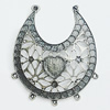 Pendant, Zinc Alloy Jewelry Findings, 45x56mm, Sold by PC