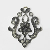 Pendant, Zinc Alloy Jewelry Findings, 40x48mm, Sold by PC