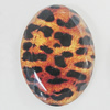 Resin Cabochons, No-Hole Jewelry findings, Faceted Flat Oval, 39x53mm, Sold by PC