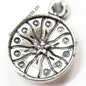 Pendant, Zinc Alloy Jewelry Findings, 14x18mm, Sold by Bag