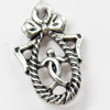 Pendant, Zinc Alloy Jewelry Findings, 12x18mm, Sold by Bag