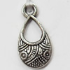 Pendant, Zinc Alloy Jewelry Findings, 8x16mm, Sold by Bag