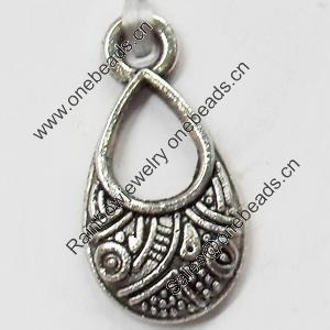 Pendant, Zinc Alloy Jewelry Findings, 8x16mm, Sold by Bag