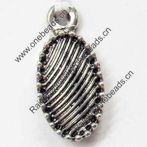 Pendant, Zinc Alloy Jewelry Findings, 8x17mm, Sold by Bag