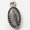 Pendant, Zinc Alloy Jewelry Findings, 8x17mm, Sold by Bag