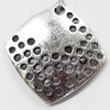 Pendant, Zinc Alloy Jewelry Findings, Diamond, 24x24mm, Sold by Bag