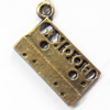 Pendant, Zinc Alloy Jewelry Findings, 19x11mm, Sold by Bag