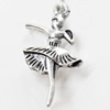 Pendant, Zinc Alloy Jewelry Findings, 14x32mm, Sold by Bag