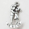 Pendant, Zinc Alloy Jewelry Findings, 15x28mm, Sold by Bag