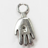 Pendant, Zinc Alloy Jewelry Findings, 10x24mm, Sold by Bag