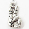 Pendant, Zinc Alloy Jewelry Findings, 7x16mm, Sold by Bag