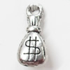 Pendant, Zinc Alloy Jewelry Findings, 8x20mm, Sold by Bag