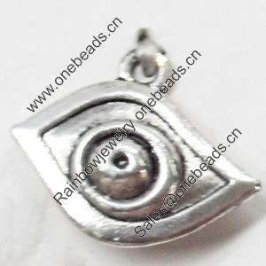 Pendant, Zinc Alloy Jewelry Findings, eye, 20x18mm, Sold by Bag