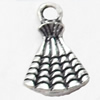 Pendant, Zinc Alloy Jewelry Findings, 9x14mm, Sold by Bag