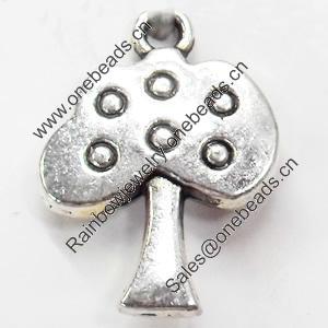 Pendant, Zinc Alloy Jewelry Findings, Tree, 15x20mm, Sold by Bag