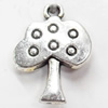 Pendant, Zinc Alloy Jewelry Findings, Tree, 15x20mm, Sold by Bag