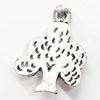 Pendant, Zinc Alloy Jewelry Findings, Tree, 14x20mm, Sold by Bag