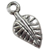 Pendant, Zinc Alloy Jewelry Findings, Leaf, 8x15mm, Sold by Bag