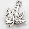 Pendant, Zinc Alloy Jewelry Findings, Leaf, 15x20mm, Sold by Bag