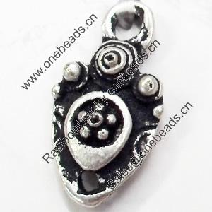 Pendant, Zinc Alloy Jewelry Findings, 9x17mm, Sold by Bag