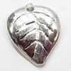 Pendant, Zinc Alloy Jewelry Findings, Leaf, 16x20mm, Sold by Bag