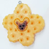 Resin Pendants, Flower, 49x49mm, Sold by Bag