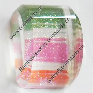 Resin Cabochons, No-Hole Jewelry findings, 15x21mm, Sold by PC