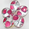 Resin Cabochons, No-Hole Jewelry findings, Flower, 46mm, Sold by PC