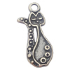 Pendant, Zinc Alloy Jewelry Findings, 9x24mm, Sold by Bag