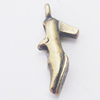Pendant, Zinc Alloy Jewelry Findings, Shoes 7x17mm, Sold by Bag