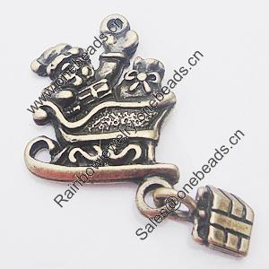 Pendant, Zinc Alloy Jewelry Findings, 16x25mm, Sold by Bag