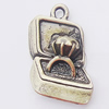 Pendant, Zinc Alloy Jewelry Findings, 13x21mm, Sold by Bag