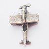 Pendant, Zinc Alloy Jewelry Findings, Plane 14x19mm, Sold by Bag
