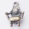 Pendant, Zinc Alloy Jewelry Findings, Chair 13x18mm, Sold by Bag