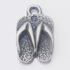 Pendant, Zinc Alloy Jewelry Findings, 15x9mm, Sold by Bag