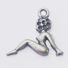 Pendant, Zinc Alloy Jewelry Findings, 22x21mm, Sold by Bag