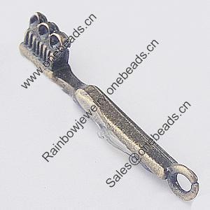 Pendant, Zinc Alloy Jewelry Findings, 25x3mm, Sold by Bag