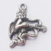 Pendant, Zinc Alloy Jewelry Findings, 12x15mm, Sold by Bag