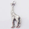 Pendant, Zinc Alloy Jewelry Findings, Animal 7x20mm, Sold by Bag